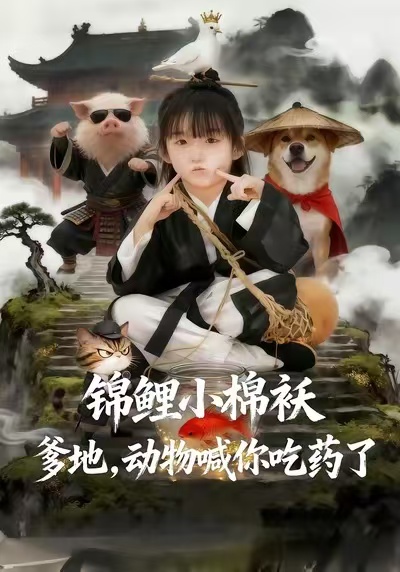 錦鯉小棉襖爹地，動(dòng)物喊你吃藥了